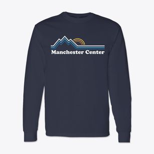 Manchester Center Vermont Mountain View Classic Long Sleeve T-Shirt