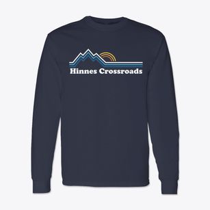 Hinnes Crossroads North Carolina Mountain View Classic Long Sleeve T-Shirt