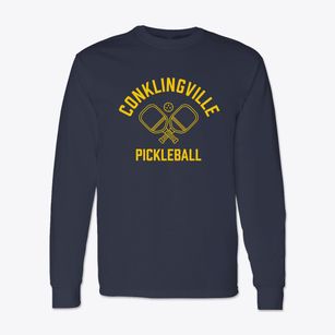 Conklingville New York Pickleball Classic Long Sleeve T-Shirt