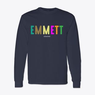 Emmett Idaho Color Pop Classic Long Sleeve T-Shirt