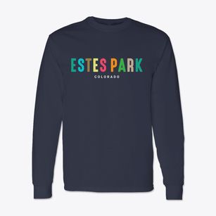 Estes Park Colorado Color Pop Classic Long Sleeve T-Shirt