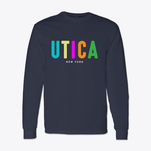 Utica New York Color Pop Classic Long Sleeve T-Shirt