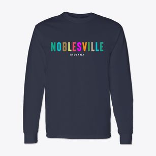 Noblesville Indiana Color Pop Classic Long Sleeve T-Shirt