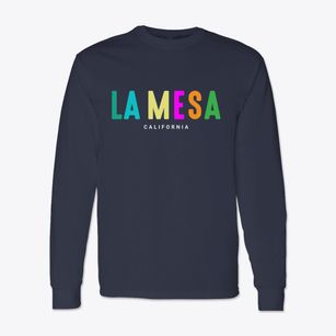 La Mesa California Color Pop Classic Long Sleeve T-Shirt
