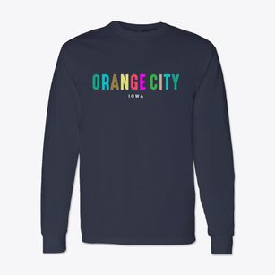 Orange City Iowa Color Pop Classic Long Sleeve T-Shirt