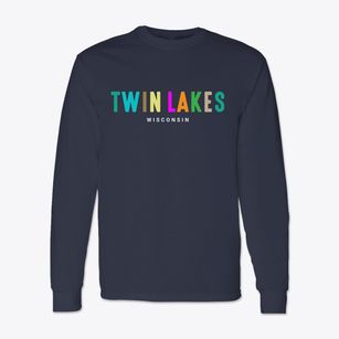 Twin Lakes Wisconsin Color Pop Classic Long Sleeve T-Shirt