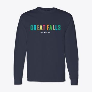 Great Falls Montana Color Pop Classic Long Sleeve T-Shirt