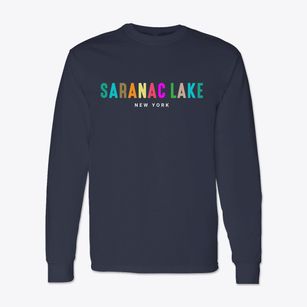 Saranac Lake New York Color Pop Classic Long Sleeve T-Shirt