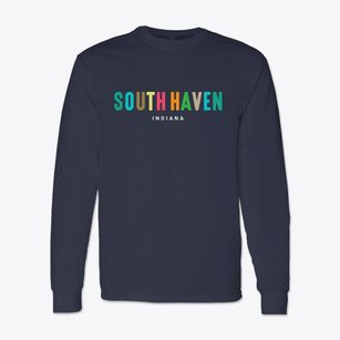 South Haven Indiana Color Pop Classic Long Sleeve T-Shirt