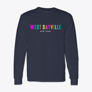 West Sayville New York Color Pop Classic Long Sleeve T-Shirt