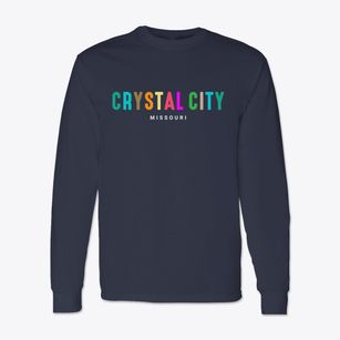 Crystal City Missouri Color Pop Classic Long Sleeve T-Shirt