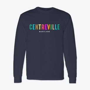 Centreville Maryland Color Pop Classic Long Sleeve T-Shirt