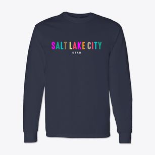 Salt Lake City Utah Color Pop Classic Long Sleeve T-Shirt