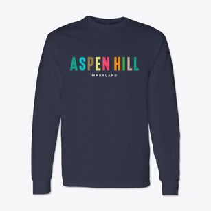 Aspen Hill Maryland Color Pop Classic Long Sleeve T-Shirt
