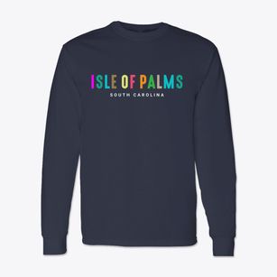 Isle Of Palms South Carolina Color Pop Classic Long Sleeve T-Shirt