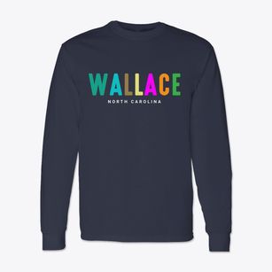 Wallace North Carolina Color Pop Classic Long Sleeve T-Shirt