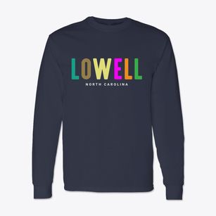 Lowell North Carolina Color Pop Classic Long Sleeve T-Shirt