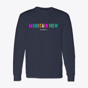 Mountain View Hawaii Color Pop Classic Long Sleeve T-Shirt