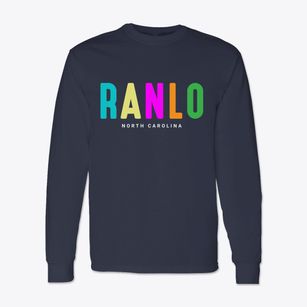 Ranlo North Carolina Color Pop Classic Long Sleeve T-Shirt
