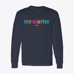 New Hampton Iowa Color Pop Classic Long Sleeve T-Shirt