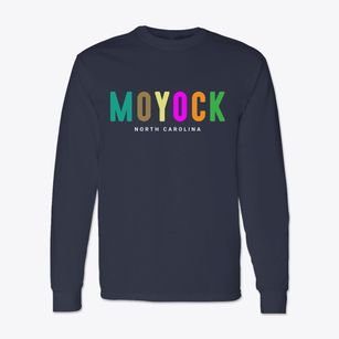 Moyock North Carolina Color Pop Classic Long Sleeve T-Shirt