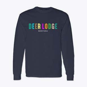 Deer Lodge Montana Color Pop Classic Long Sleeve T-Shirt