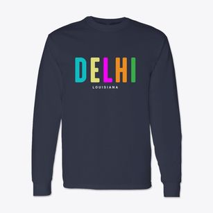 Delhi Louisiana Color Pop Classic Long Sleeve T-Shirt