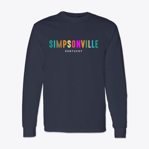 Simpsonville Kentucky Color Pop Classic Long Sleeve T-Shirt