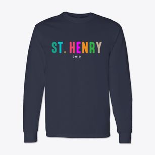 St. Henry Ohio Color Pop Classic Long Sleeve T-Shirt