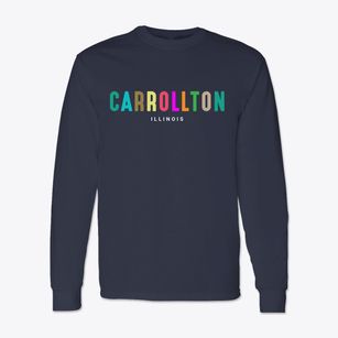 Carrollton Illinois Color Pop Classic Long Sleeve T-Shirt