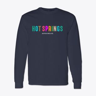 Hot Springs Arkansas Color Pop Classic Long Sleeve T-Shirt