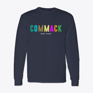 Commack New York Color Pop Classic Long Sleeve T-Shirt