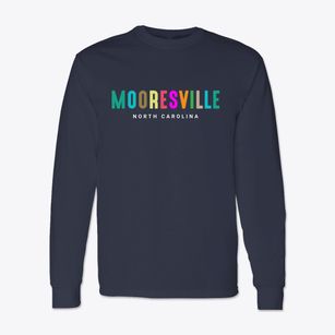 Mooresville North Carolina Color Pop Classic Long Sleeve T-Shirt