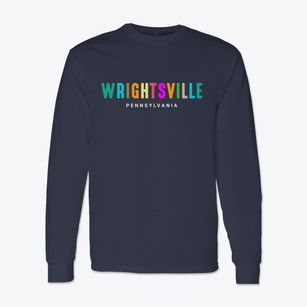 Wrightsville Pennsylvania Color Pop Classic Long Sleeve T-Shirt
