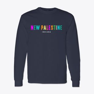 New Palestine Indiana Color Pop Classic Long Sleeve T-Shirt