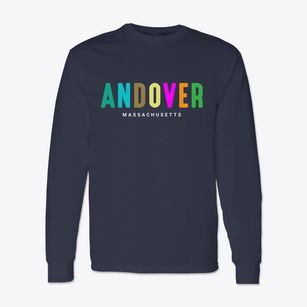 Andover Massachusetts Color Pop Classic Long Sleeve T-Shirt