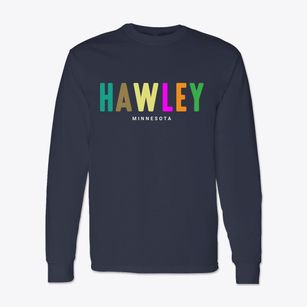 Hawley Minnesota Color Pop Classic Long Sleeve T-Shirt