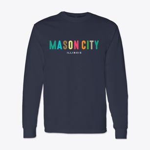 Mason City Illinois Color Pop Classic Long Sleeve T-Shirt