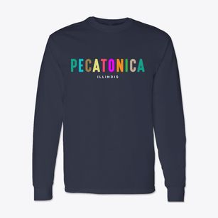Pecatonica Illinois Color Pop Classic Long Sleeve T-Shirt