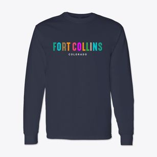 Fort Collins Colorado Color Pop Classic Long Sleeve T-Shirt