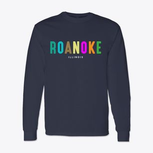 Roanoke Illinois Color Pop Classic Long Sleeve T-Shirt