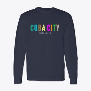 Cuba City Wisconsin Color Pop Classic Long Sleeve T-Shirt