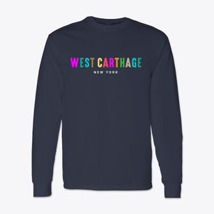 West Carthage New York Color Pop Classic Long Sleeve T-Shirt