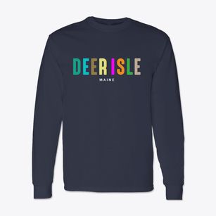 Deer Isle Maine Color Pop Classic Long Sleeve T-Shirt