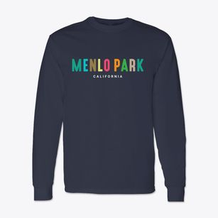 Menlo Park California Color Pop Classic Long Sleeve T-Shirt
