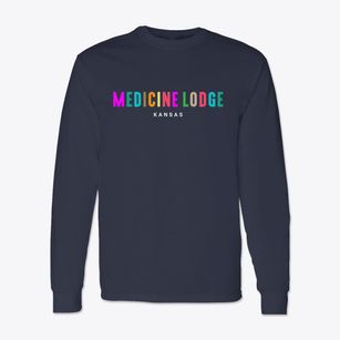 Medicine Lodge Kansas Color Pop Classic Long Sleeve T-Shirt