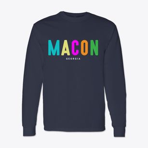 Macon Georgia Color Pop Classic Long Sleeve T-Shirt