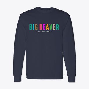 Big Beaver Pennsylvania Color Pop Classic Long Sleeve T-Shirt