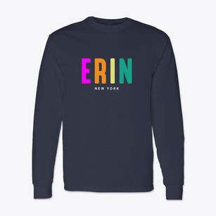 Erin New York Color Pop Classic Long Sleeve T-Shirt