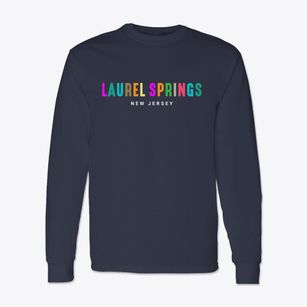 Laurel Springs New Jersey Color Pop Classic Long Sleeve T-Shirt